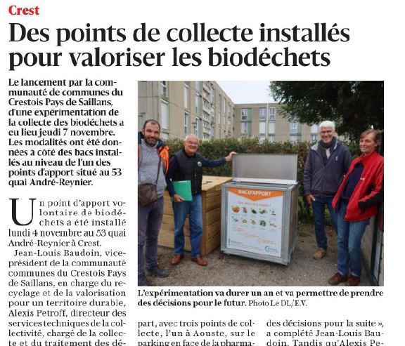 Le réseau de compost de biodéchets de la 3CPS continue de se développer